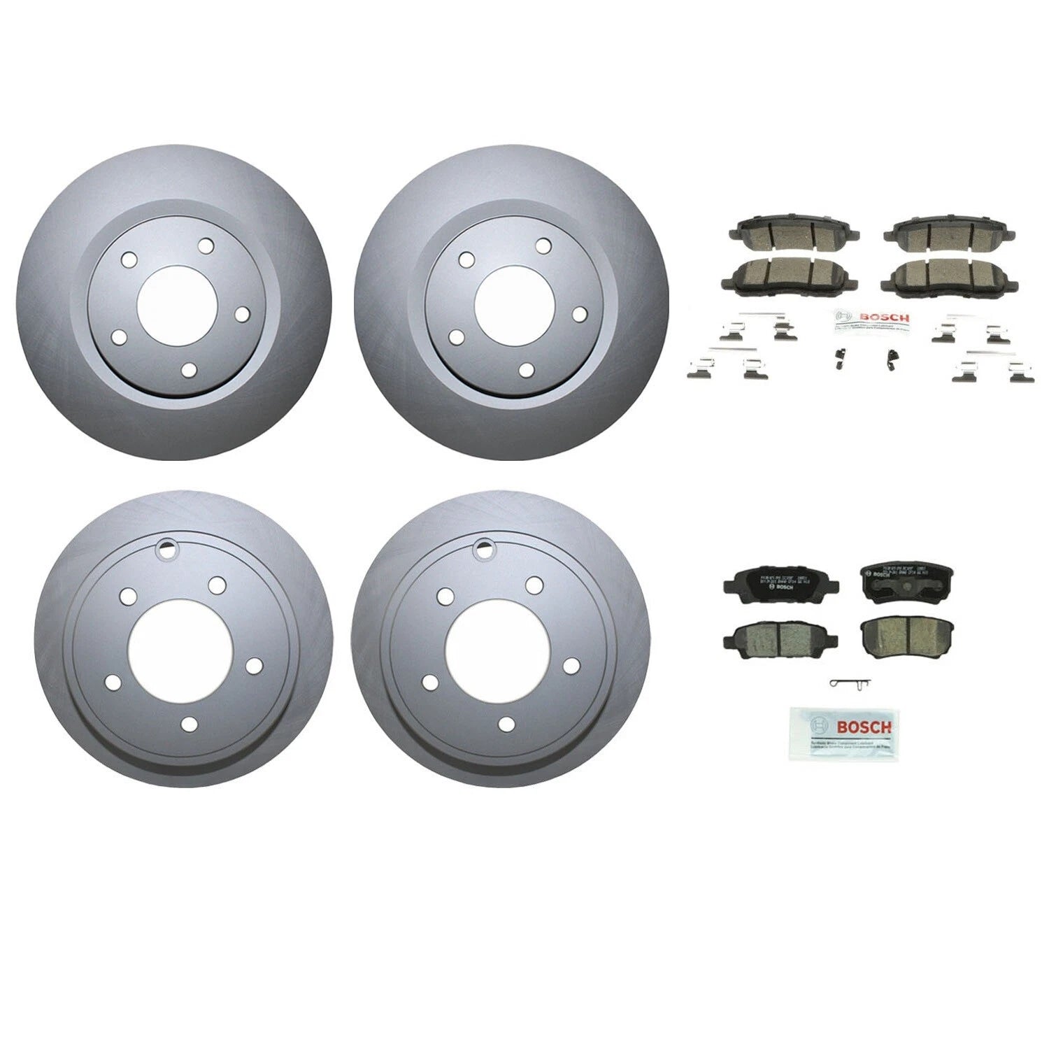 Front and Rear Brake Kit Disc Rotors & Ceramic Pads for Chrysler Dodge Jeep