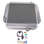 3-Row Aluminum Engine Radiator for Chevrolet 3100 (1955–1959) w/ Shroud Fan Kit