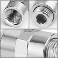 1/2" NPT Straight Fitting Female-Female Coupler Kit with Threaded Plug