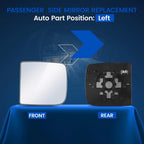 Heated Driver Left Side Upper Towing Mirror Glass for Ram 4500 5500 1500 (2010-2013)