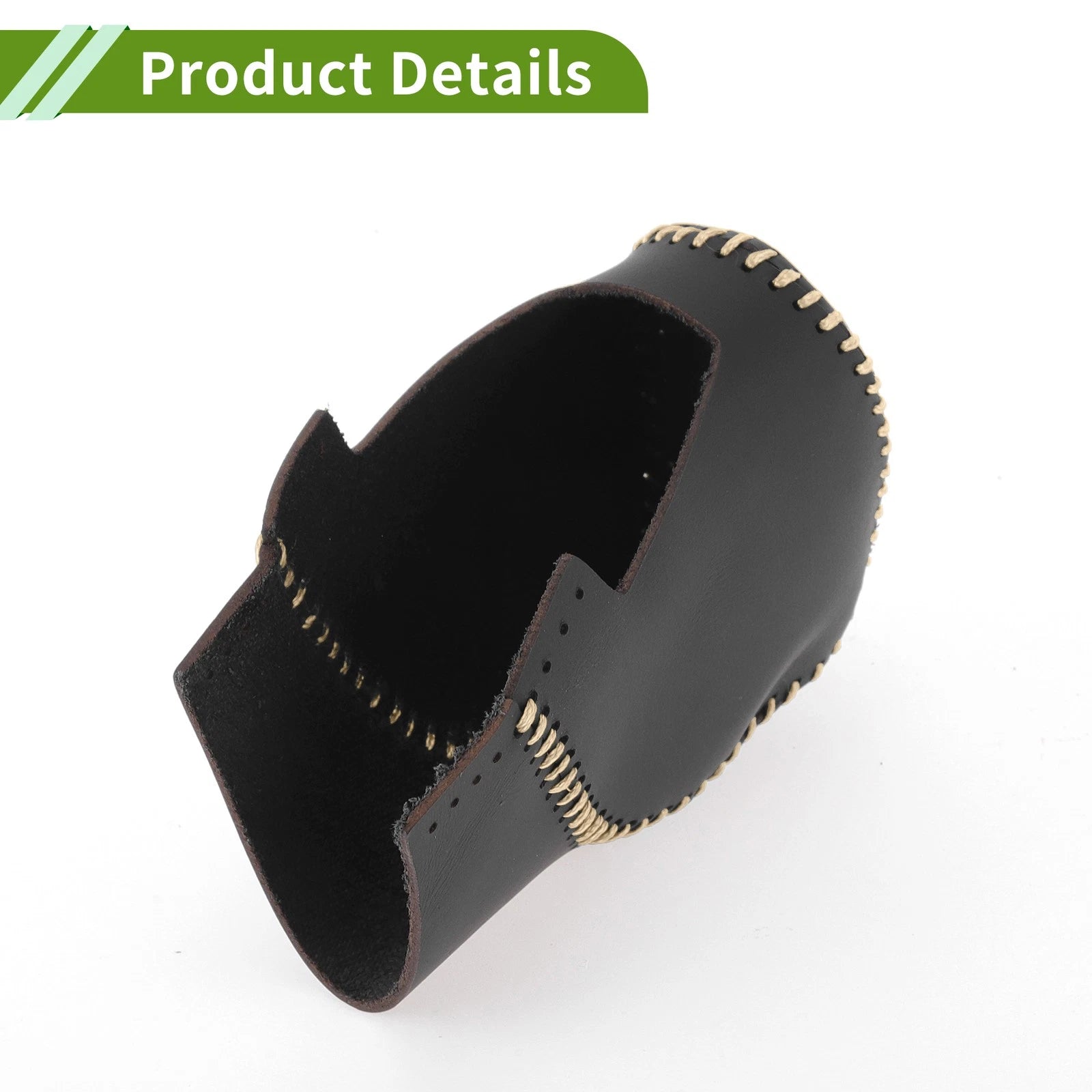 Gear Shift Knob Cover for Honda Civic (2022–2024) Black Beige Faux Leather