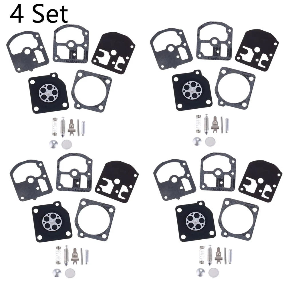 Set of 4 Carburetor Gasket Repair Kits for Zama C1S-K1D RB-7 Chainsaw