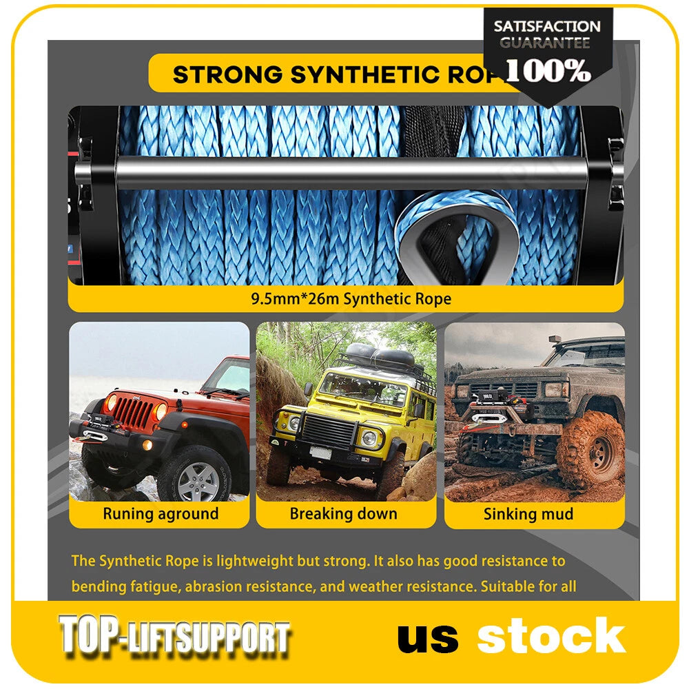 13000LBS Electric Winch for Truck Trailer Off-Road 4WD