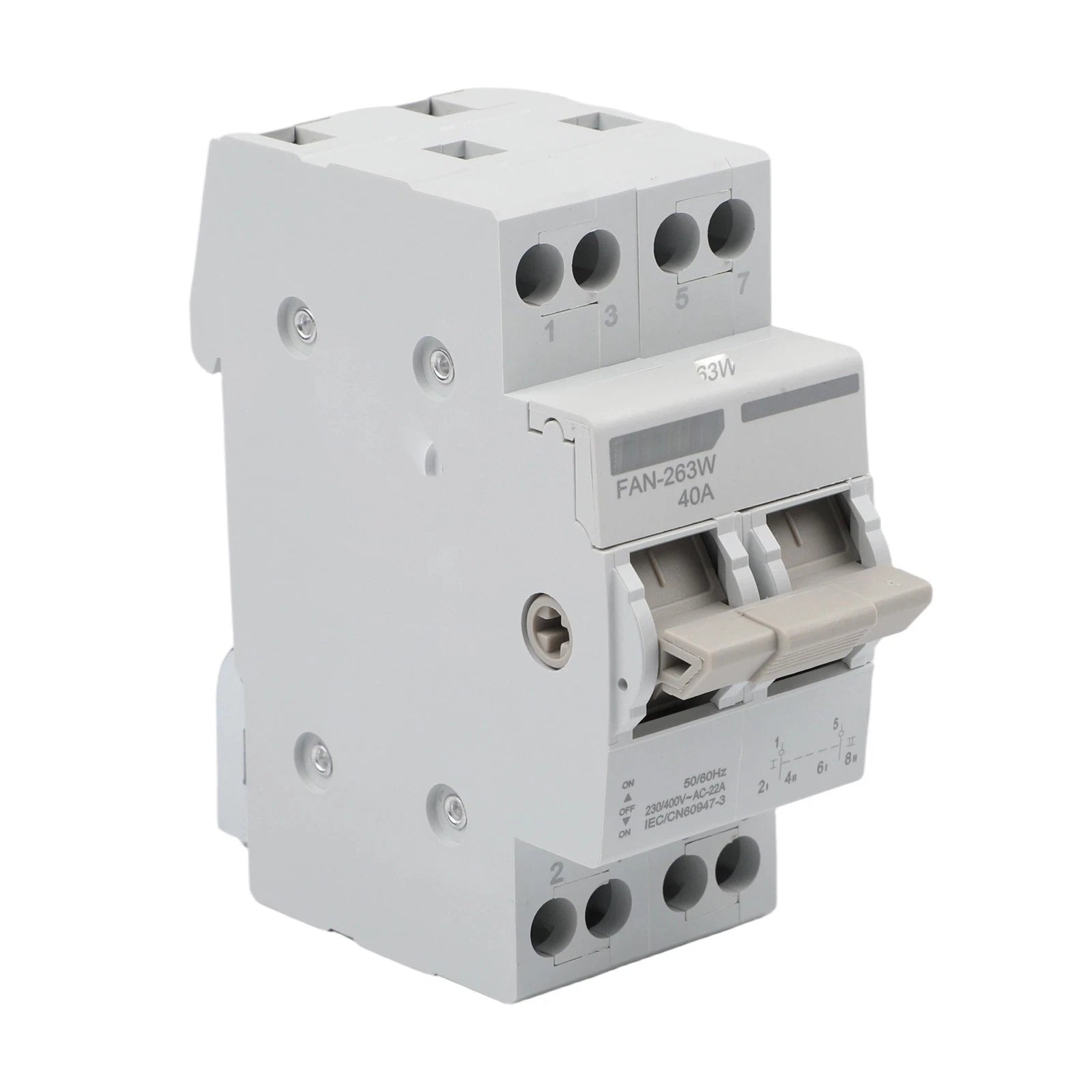 Circuit Breaker Transfer Switch 2P 40A 63A for Dual Power