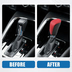 Gear Shifting Knob Cover for Nissan Rogue (2017) PU Leather Black