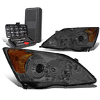 Smoked/Amber Signal Projector Headlight Lamps for Honda CR-V (2007–2011)