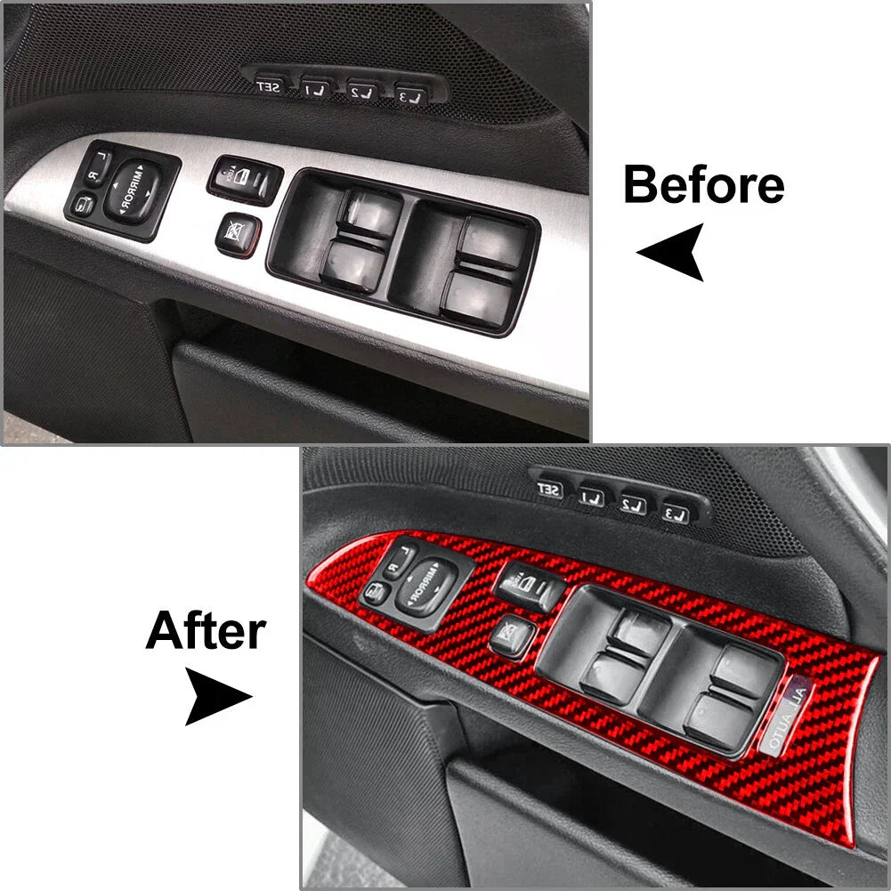 Carbon Fiber Window Lift Switch Panel Cover for Lexus IS250 IS350 (06-13)