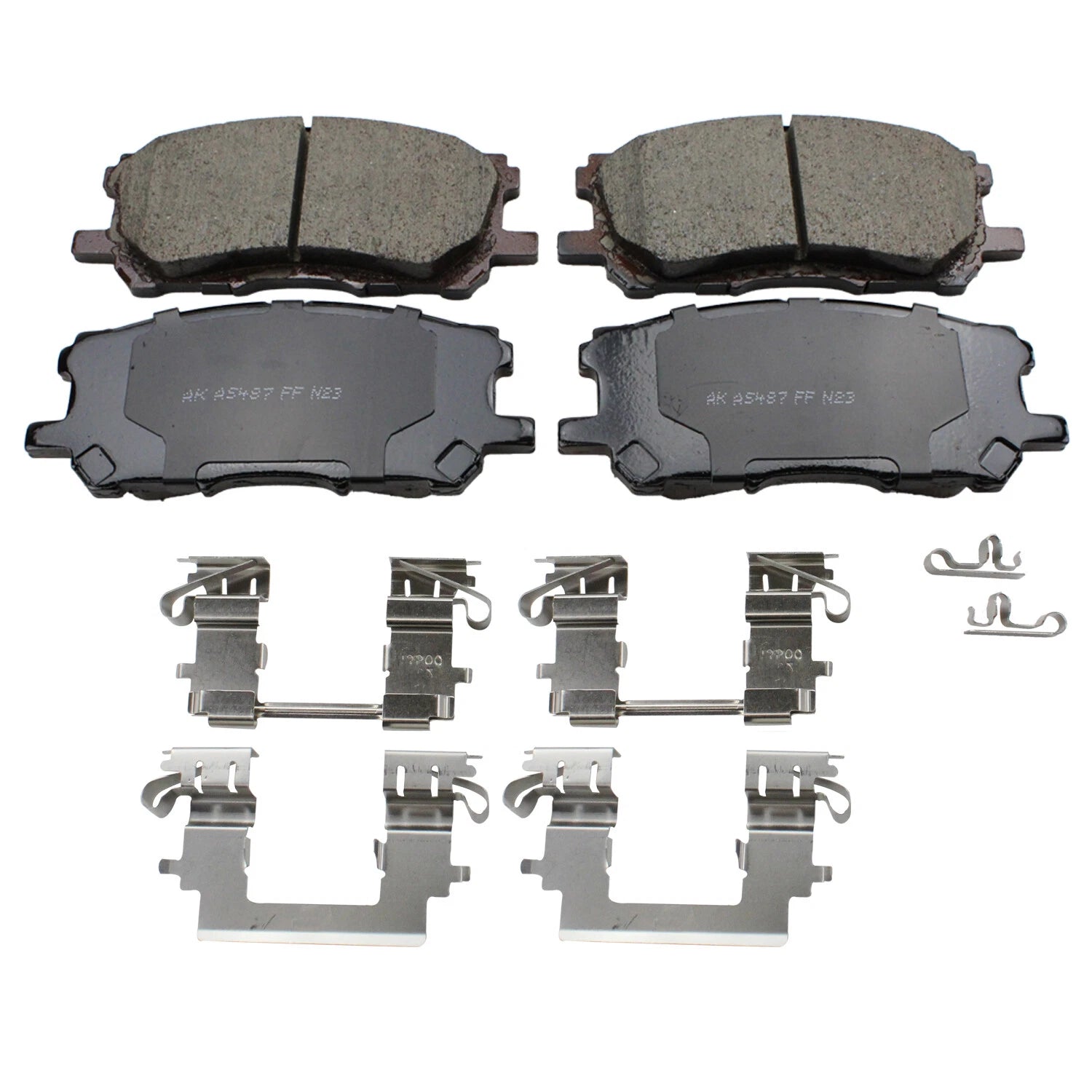 Set of 4 Akebono ProACT Front Ceramic Brake Pads for RX330 RX350 RX400h (2004–2007)