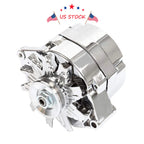 Chrome 12V Alternator for Chevy BBC SBC (1969-1995)