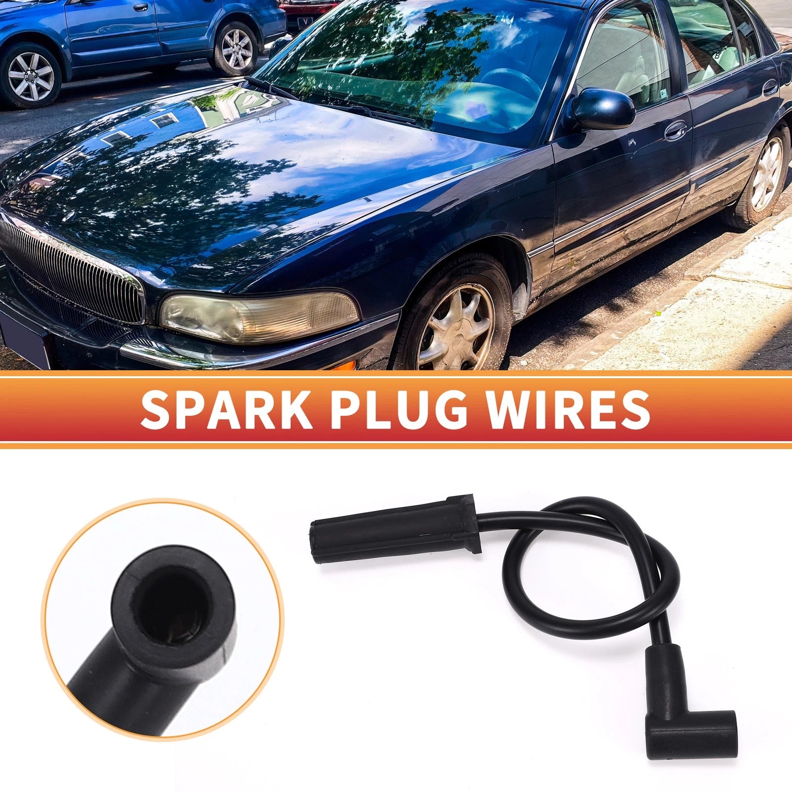 6X Spark Plug Wire Ignition Coil Cable No.88862390 for Buick LeSabre (1999–2005)