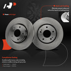 Front Disc Brake Rotors for Mitsubishi Lancer, Outlander PHEV (2009-2015)