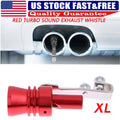Turbo Whistle for Car Exhaust System (Red)