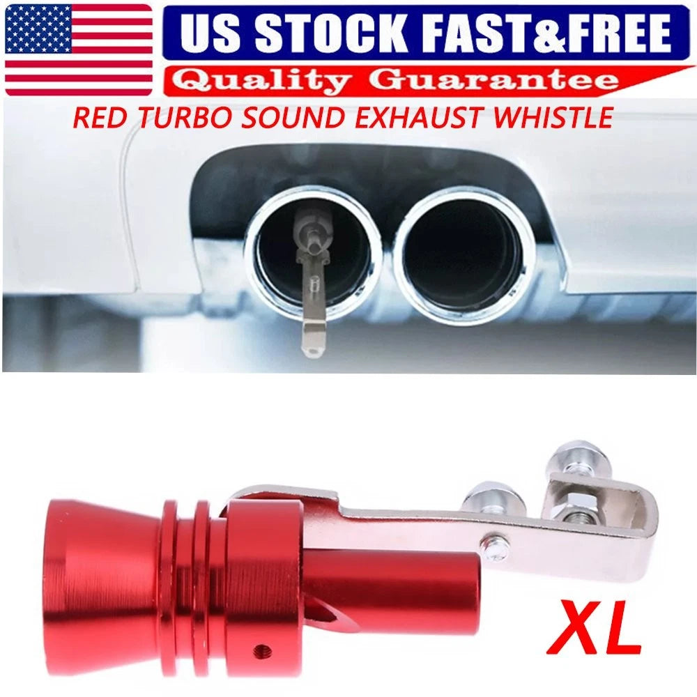 Turbo Whistle for Car Exhaust System (Red)