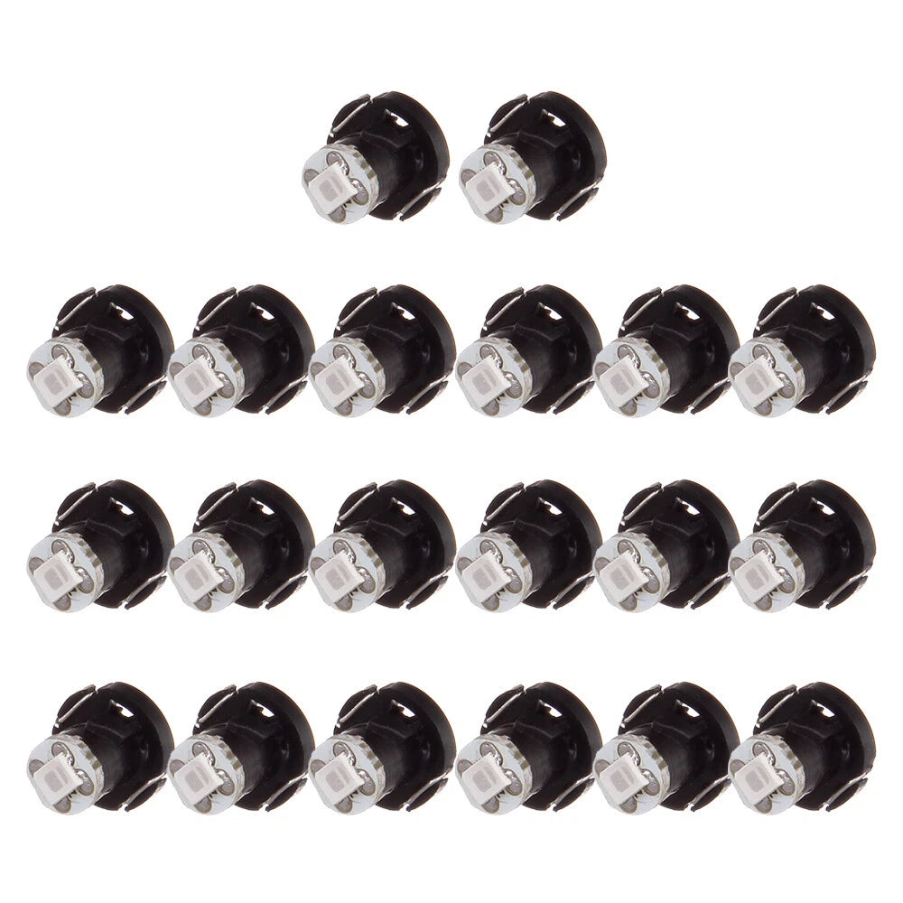 20X Green T4 Neo Wedge LED A/C Climate Control Light for Vehicles
