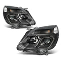 Projector Headlights for Chevy Equinox (2016–2017) w/Signal Lamp Clear Corner Black