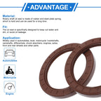 2X Oil Seal Rotary Shaft Seal FKM Rubber 90x120x12mm for Various Models