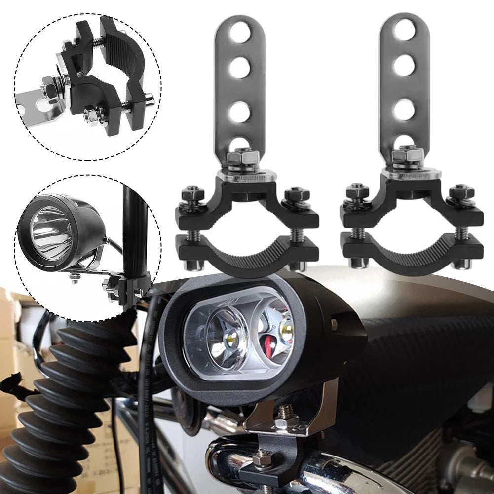 2X Motorcycle Spotlight Bracket for Trucks Boats Agricultural Vehicles
