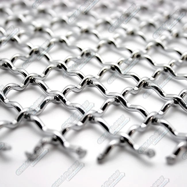 Set of 5 Stainless Steel Chrome Wire Mesh Grille 16"x48" for Universal