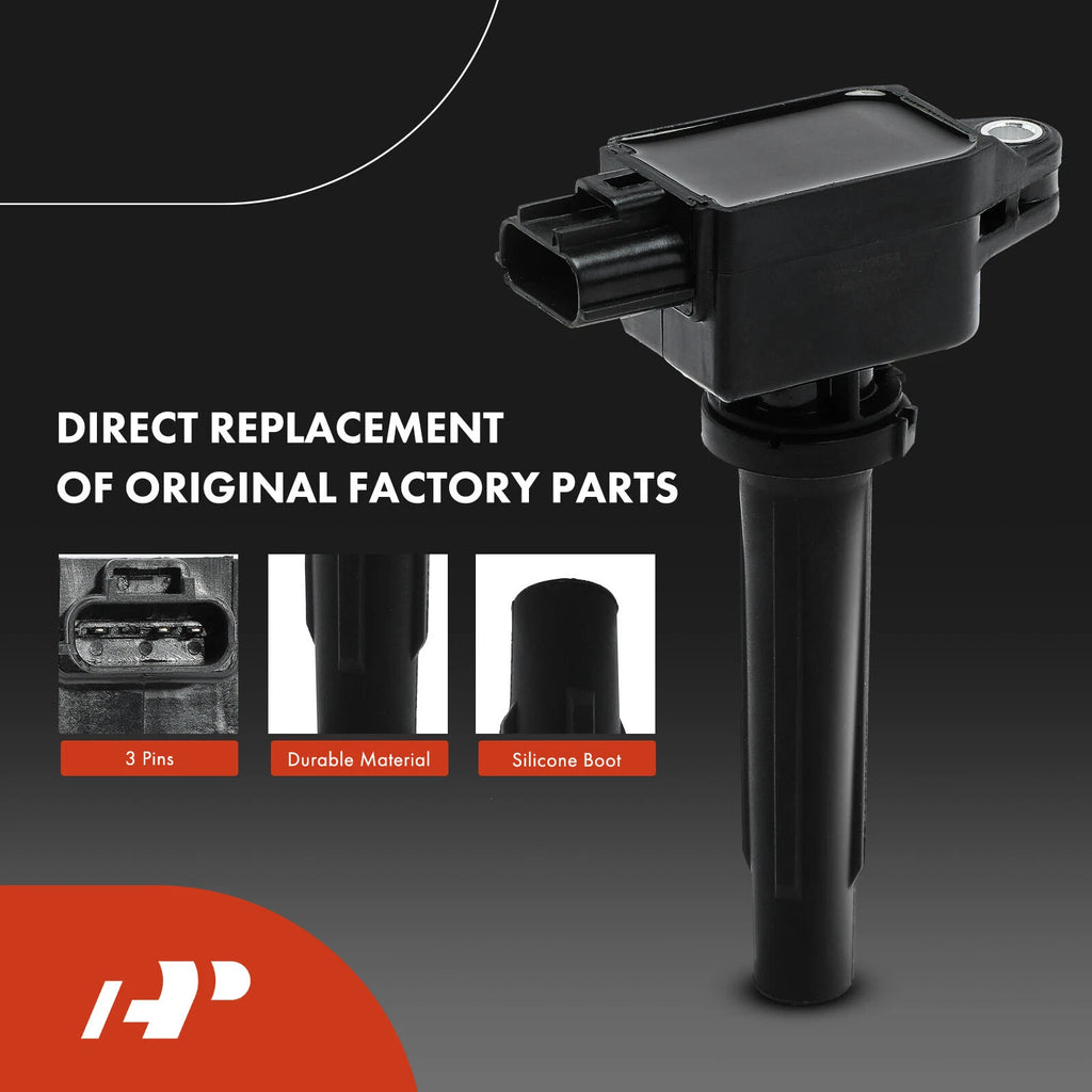 Ignition Coil and Iridium Spark Plug Set for Toyota Yaris (2019–2019)
