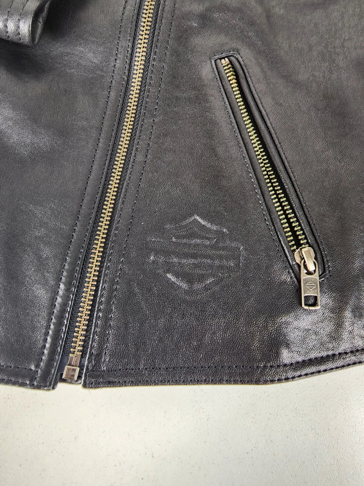 Harley-Davidson Women's Reservoir Moto Leather Jacket XL 97022-22VW
