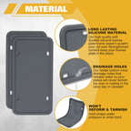 2-Pack Silicone License Plate Frame for Ford Model (2012-2024)