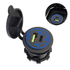 12V-24V Car Cigarette Lighter Socket USB Fast Charger Adapter