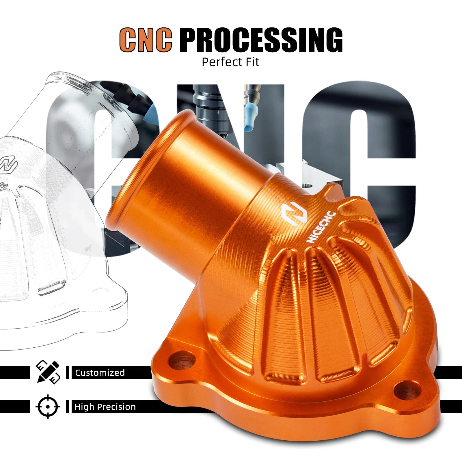 Aluminum Thermostat Housing Cover for Husqvarna Norden 901 (2022–2025)