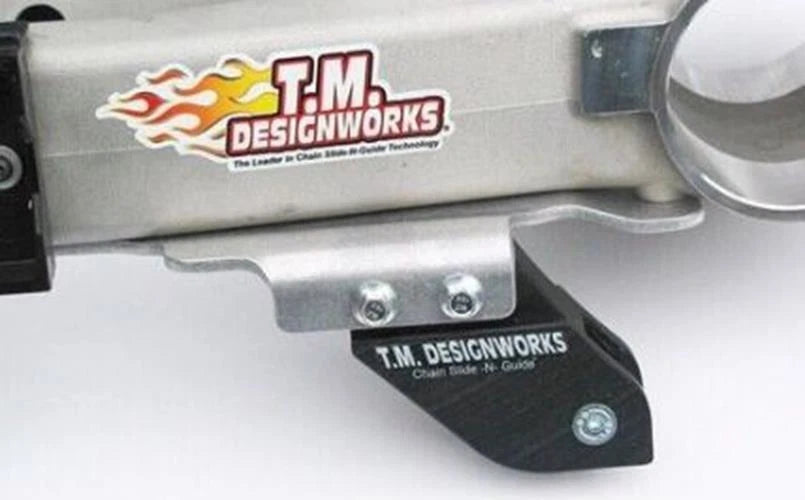 TM Designworks Rear Swingarm Chain Guide with Mount Bracket for Yamaha YFZ450R (2006–2023)