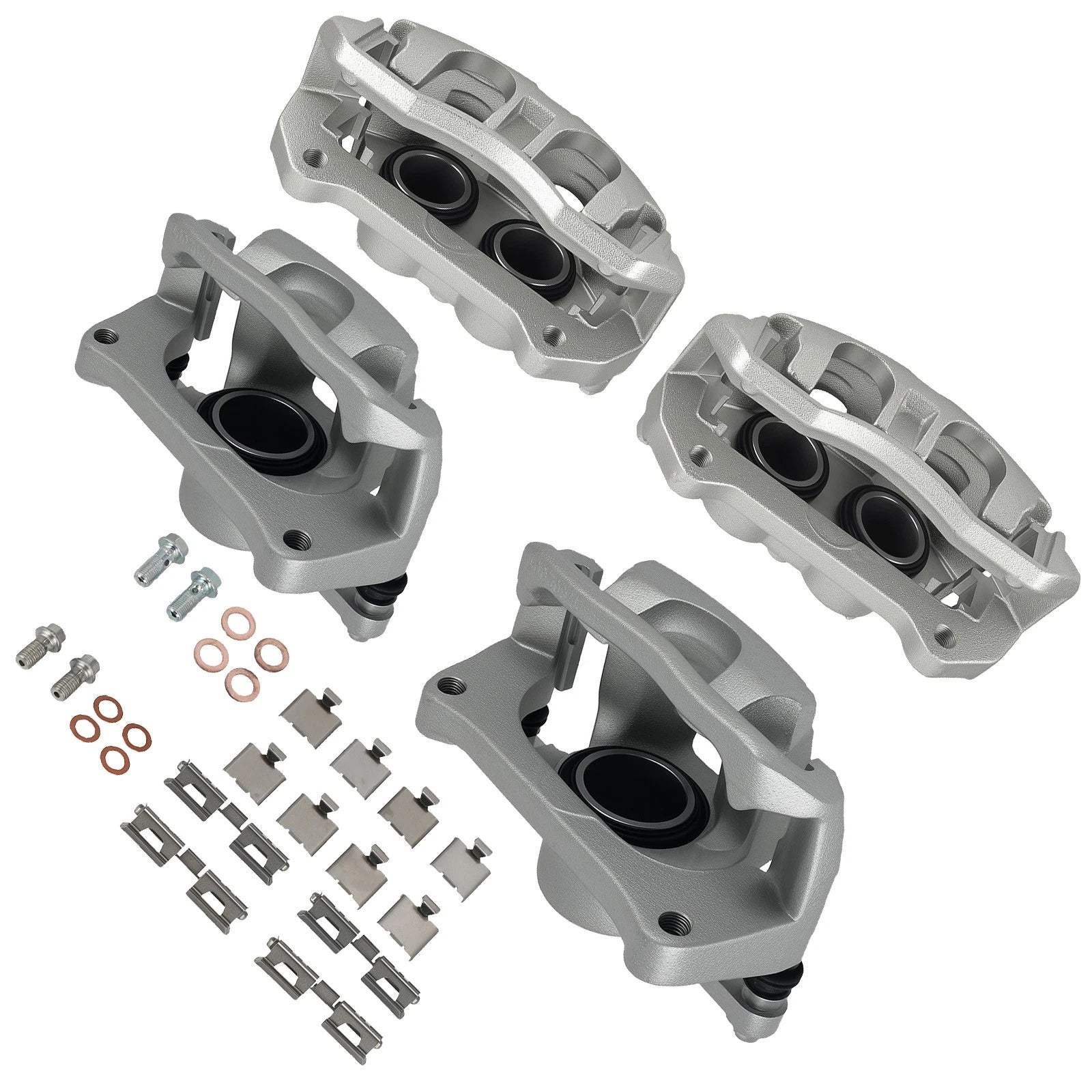 Set of 4 Brake Caliper Kit for Ford F-150 (2012–2016) with Hardware