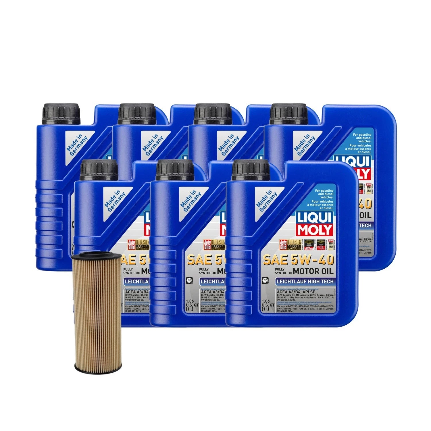 7L Liqui Moly 5W-40 Oil Change Kit for Audi V6 3.0/3.2L (2004–2009)