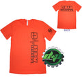 Dmax Tee Shirt for Chevy Duramax Diesel Truck (4X4, XL, Orange)