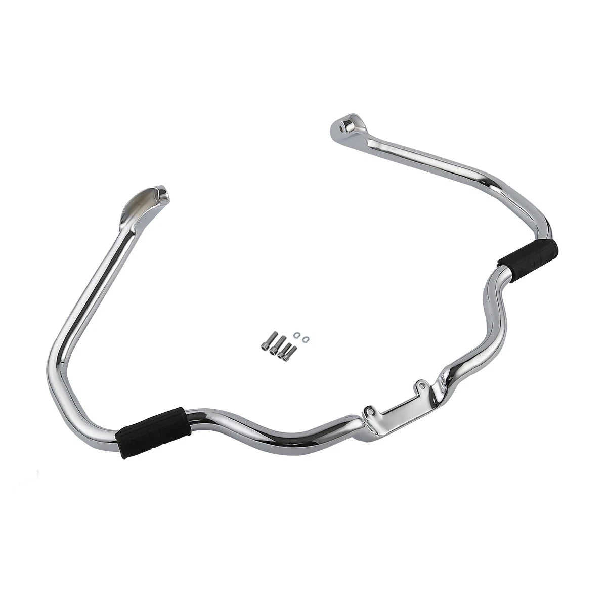 Chrome/Black Mustache Engine Guard Crash Bar for Indian Chieftain (2014–2023)