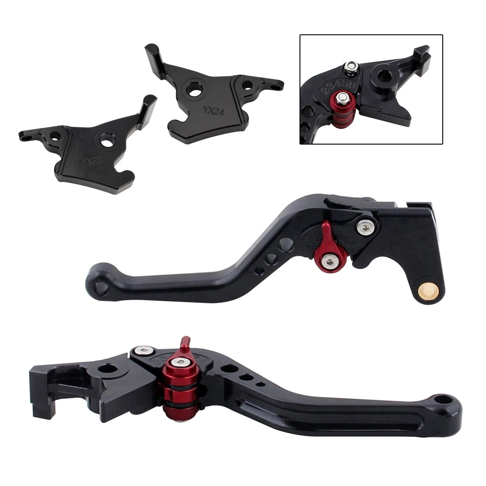 Short Clutch Brake Lever for Yamaha XMAX 300 (2023–2025) Black