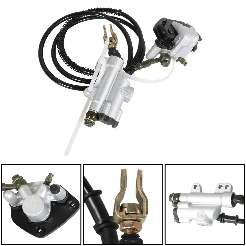 Rear Hydraulic Brake Caliper Assembly & Disc Rotor Kit for Go-Kart