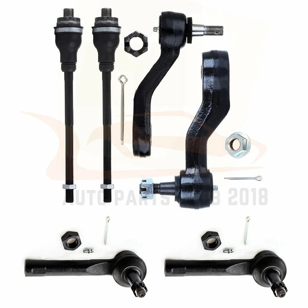 Set of 6 Steering Idler Pitman Arm Tie Rods for Cadillac Escalade (2002–2006)
