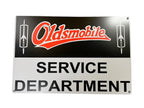 Vintage Metal Service Department Sign for Oldsmobile (1960–1970)