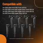 8 Ignition Coils for Ford F-250 F-350 Super Duty (2011–2017)