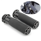Black Handlebar Hand Grips for Harley Touring, Softail, Dyna