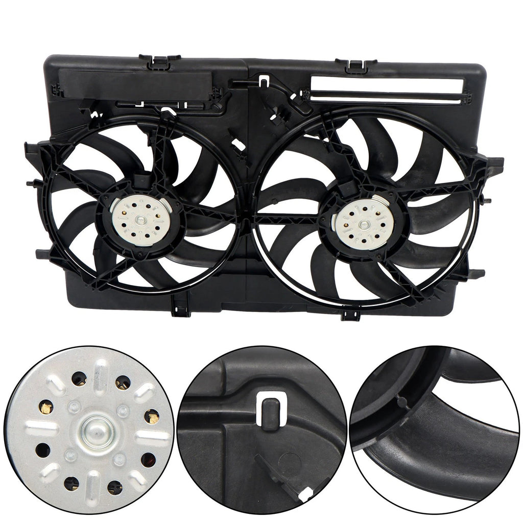 Dual Radiator Cooling Fan Assembly for Audi A5 Q3 A6 A4 Q5
