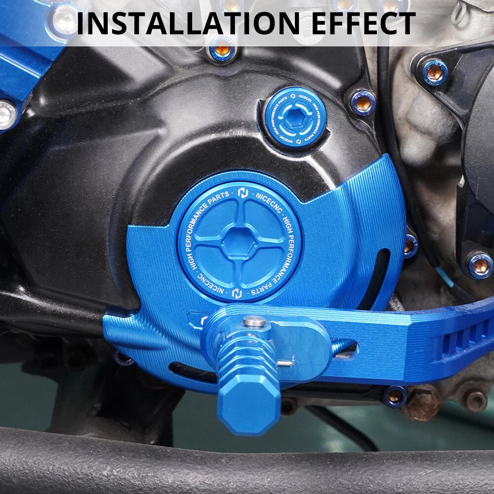 Crankcase Cover + Engine Timing Plug for Yamaha YFZ450R YFZ450RSE (2013–2025) Blue