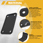 Rust-Proof Silicone License Plate Frame for Black Motorcycle (Universal) (2015-2025)