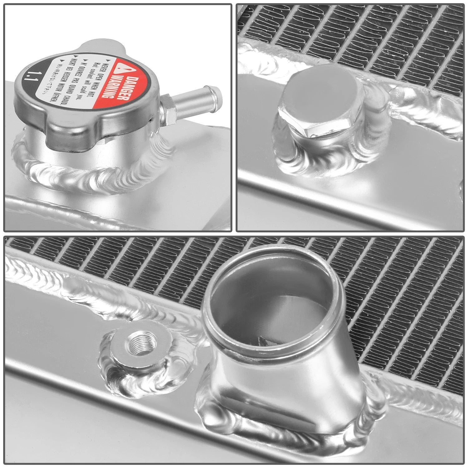 Full Aluminum 3-Row Racing Radiator for Ford Mustang (1964–1966)