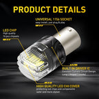 2X 1156 7506 LED Backup Reverse Lights Bulbs for AUXITO (6500K)