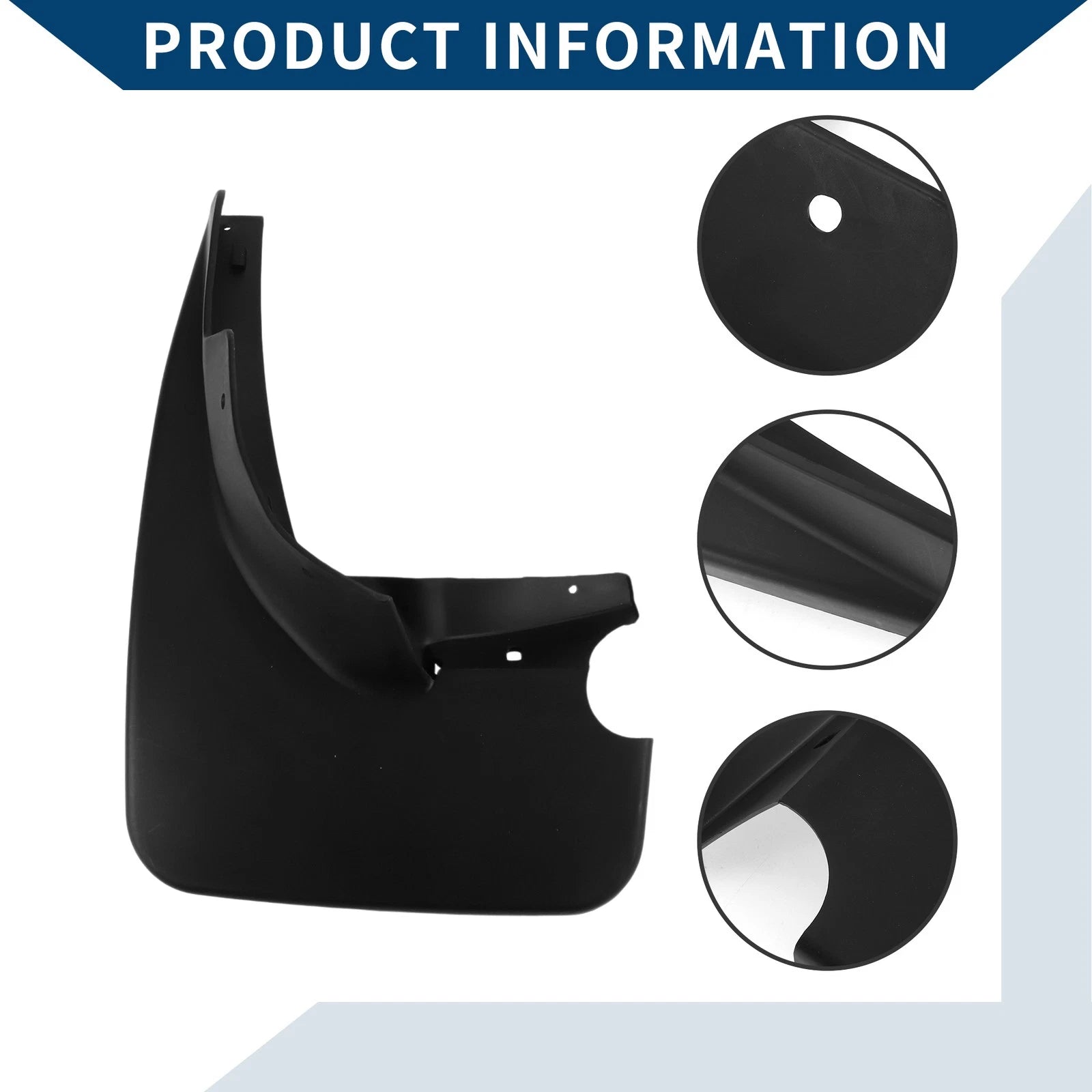 Set of 2 Mud Flaps Splash Guards for Mercedes-Benz ML350/300 (2007–2011)