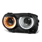 Left Headlight Assembly for Dodge Challenger (2015–2023) - Black Projector LED