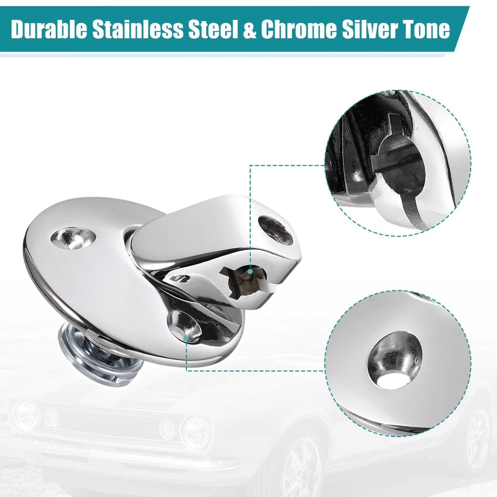 2X Sunvisor Support Brackets Kit 7790753 for Buick Chevrolet (1964–1973)