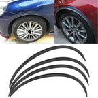 Set of 4 Carbon Fiber Style Wheel Arch Protector Trim for Cars