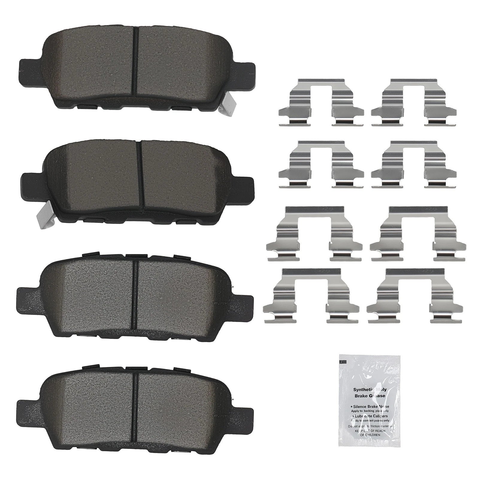 Rear Ceramic Brake Pads Kit for Infiniti M56/M45/M37/M35/JX35 (2011–2013)