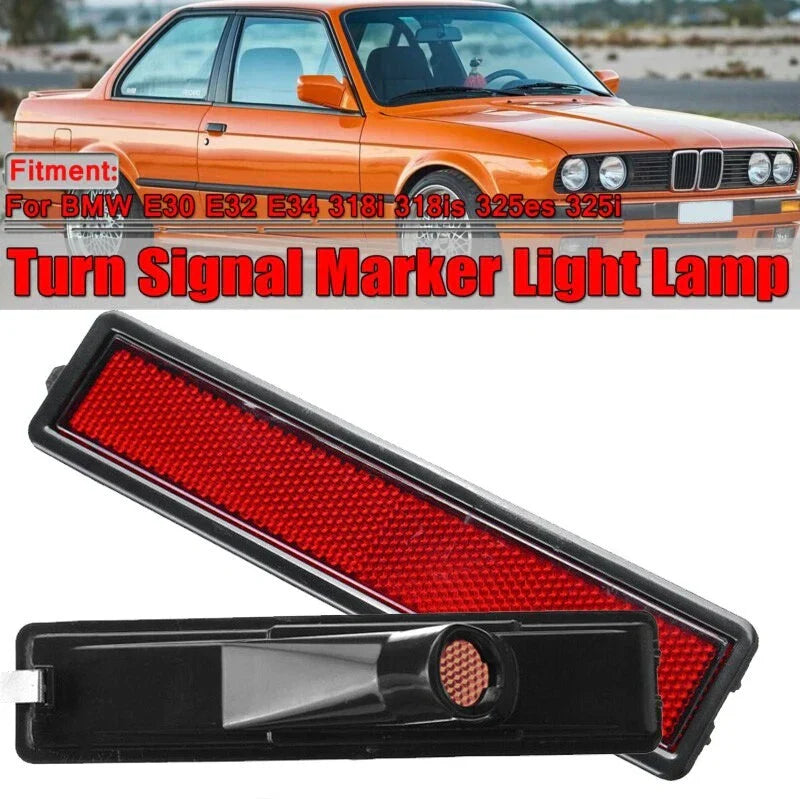 Rear Bumper Side Marker Lights for BMW E30 E32 E34 3-Series