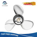 9.9 x 13 Stainless Outboard Boat Propeller for Tohatsu 25-30HP (10 Spline RH)